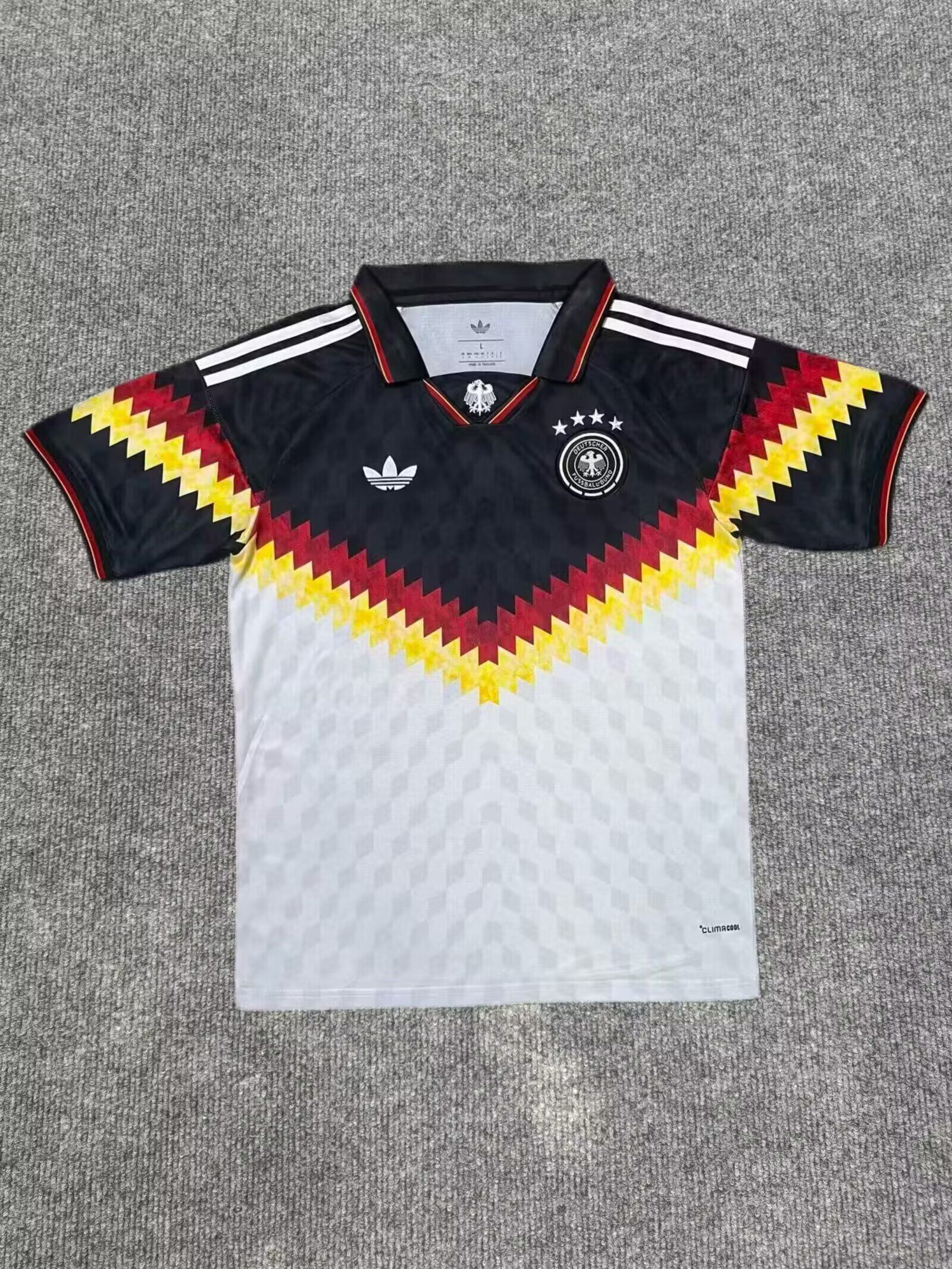 AAA Quality Germany 26/27 Retro Black/White Polo Shirt